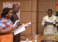 Sam George swears in two new members of NCA governing board