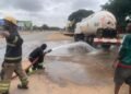 Firefighters battle massive gas leakage at Tema Community 7