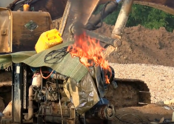 Obuasi: Ashanti National Security arrests 9 illegal miners, seizes excavators