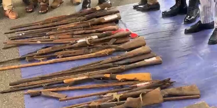 Gov’t begins destruction of over 2,000 illegal firearms after gun amnesty ends