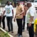 Deputy Lands Minister Sulemana Yusif joins Ministry staff in government-declared national clean-up exercise