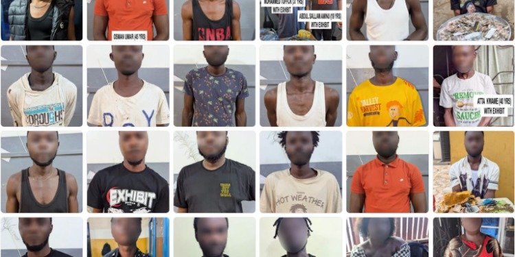 Police arrest 54 suspected drug traffickers in intelligence-led raids across Kumasi