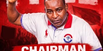 ‘Free Chairman Wontumi now’ banner appears in town