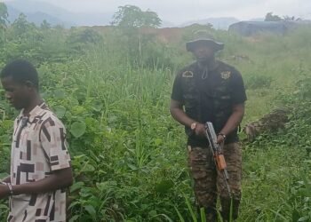 A/R: Illegal miner arrested near Agenda 111 hospital site as galamsey fight intensifies
