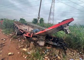 Several injured as VIP bus collides with yam-laden truck at Osino