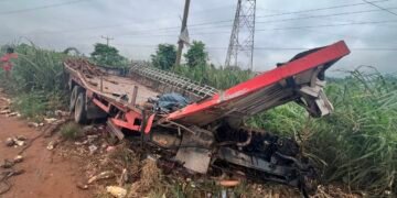Several injured as VIP bus collides with yam-laden truck at Osino