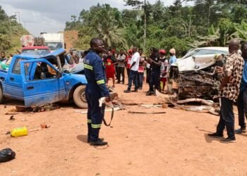 C/R: Three killed, 11 injured as two vehicles collide at Ajumako Kokoben