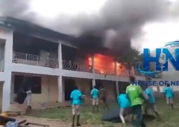 V/R: Fire guts boys’ dormitory at Leklebi Senior High School