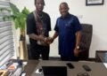 GOIL MD hosts Black Stars goalkeeper Benjamin Asare