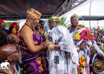 Ga Mantse Joins Edina chiefs and people for Bakatue festival 2026 celebration in Elmina