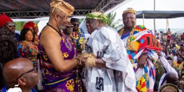 Ga Mantse Joins Edina chiefs and people for Bakatue festival 2026 celebration in Elmina