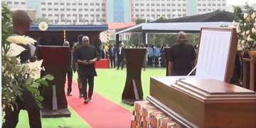 President Mahama, Asiedu Nketiah, Speaker pays final respects to late Ambassador James Victor Gbeho