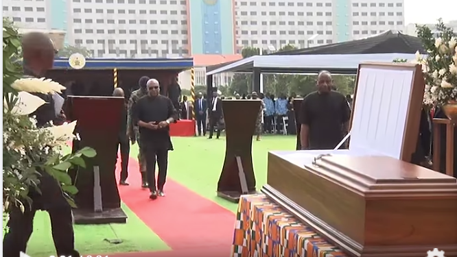 President Mahama, Asiedu Nketiah, Speaker pays final respects to late Ambassador James Victor Gbeho