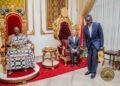 Hyundai Motor Group Executive Chair presents automobile model to Asantehene during courtesy visit