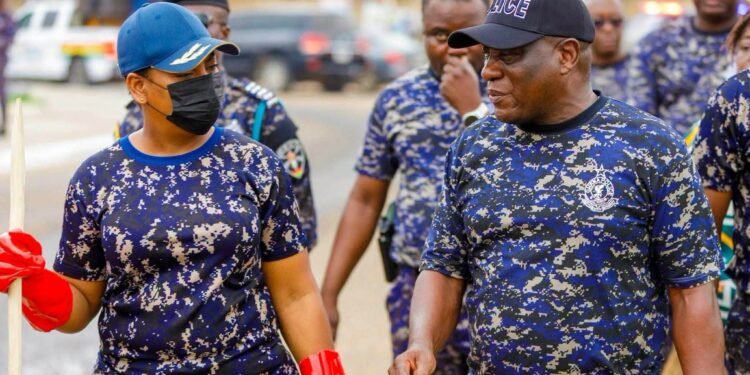 IGP Yohuno, CID boss joins national clean-up exercise