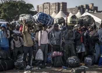 Thousands of anti-migrant protesters march in South Africa amid heavy police presence