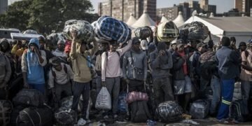 Thousands of anti-migrant protesters march in South Africa amid heavy police presence