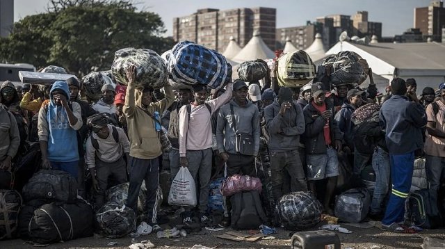 Thousands of anti-migrant protesters march in South Africa amid heavy police presence
