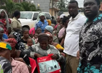 Business Executives donate relief items to over 1,000 flood victims in Klottey Korle