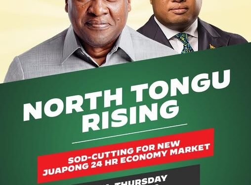 Mahama to cut sod for 24-hour economy market at Juapong today