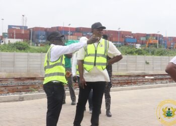 Transport Minister inspects test run of newly acquired locomotives and wagons in Tema
