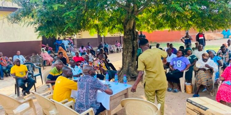 Amasaman MP assures Samsam residents of road completion and improved healthcare services