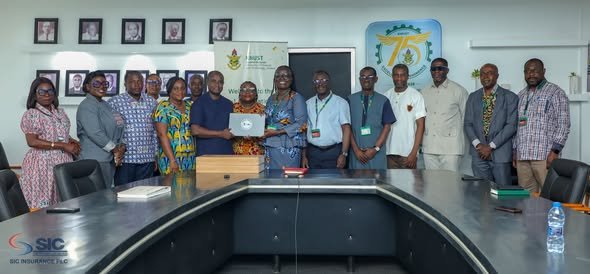 SIC Insurance donates 60 laptops to support needy students at KNUST
