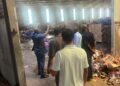 Tema West MP assesses flood damage at Three Dreamer Company, pledges support