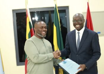 Ato Forson officially hands over Defence Ministry to Gilbert Adjei