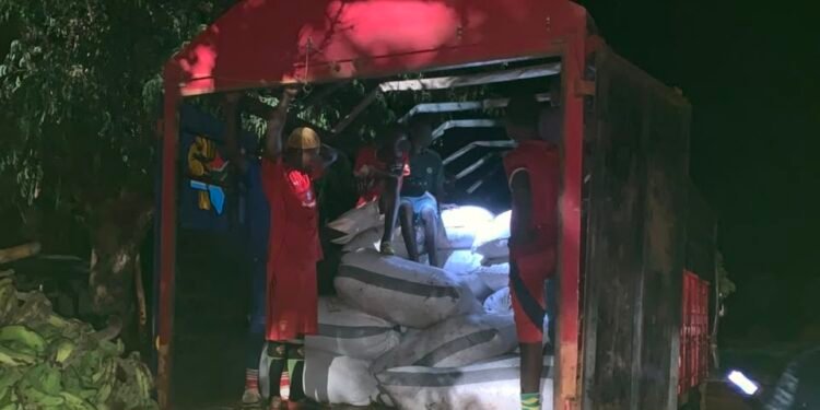 Four arrested as police intercept 11.8 tonnes of cocoa at Bunkpurugu-Togo border