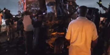 Many feared dead after tipper truck crashes into Sprinter bus at Ofankor Barrier
