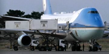 Trump hid in catering truck in secret plane swap over Iran threat, reports say