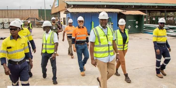 Ibrahim Mahama visits Damang Gold Mine after transition to Ghanaian management