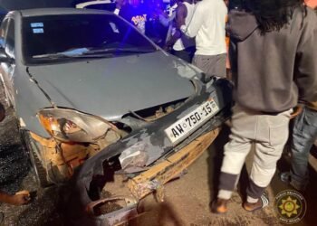 E/R: Five injured in two-vehicle crash at Ahwerase Christland Junction