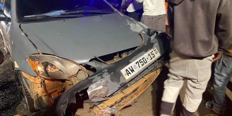 E/R: Five injured in two-vehicle crash at Ahwerase Christland Junction