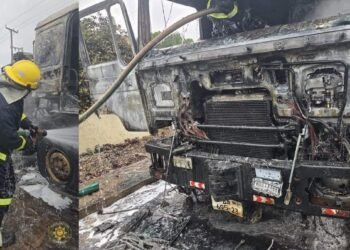G/A: GNFS contains diesel spill after bus crash, extinguishes trailer fire