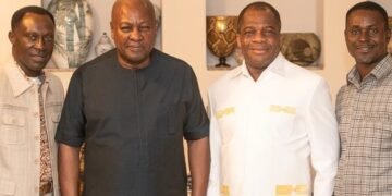 Newly elected Assemblies of God, Ghana Executive Presbytery Officers call on President Mahama