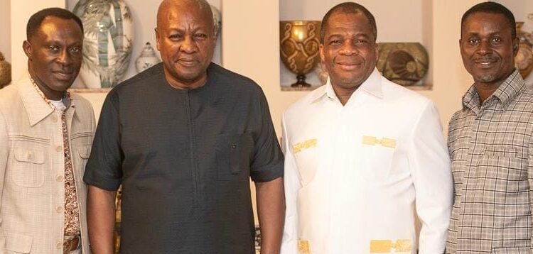 Newly elected Assemblies of God, Ghana Executive Presbytery Officers call on President Mahama
