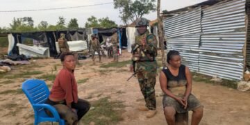 NAiMOS joint operation arrest 10 suspected illegal miners in Savannah Region
