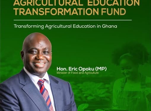 Agriculture Ministry to launch Agricultural Education Transformation Fund