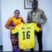 Greater Accra Regional Minister receives Black Stars goalkeeper Benjamin Asare