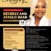 Family announces funeral arrangements for Beverly Ama Afaglo Baah