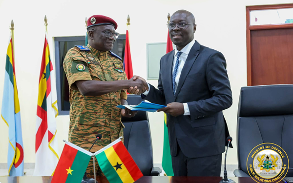Ghana, Burkina Faso signs defence cooperation agreement to secure cross-border trade