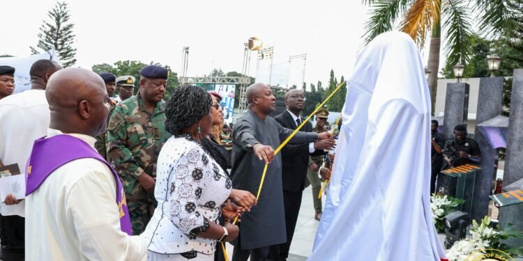 Defence Ministry unveils cenotaph in honour of late Dr Edward Omane Boamah