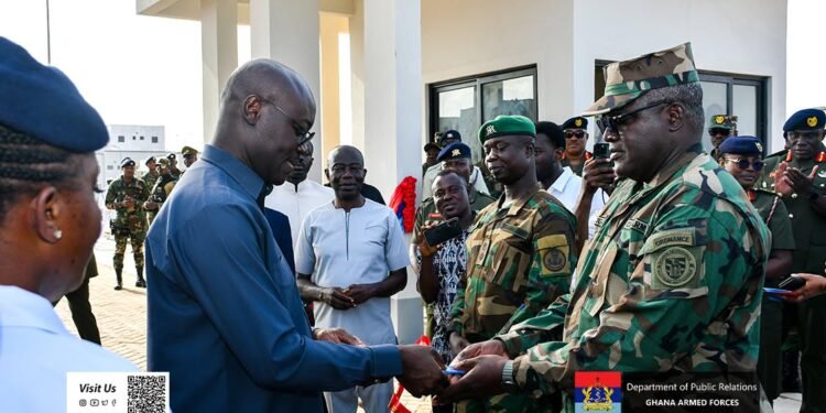 Defence Minister unveils newly constructed butler barracks and offices complex at Burma Camp