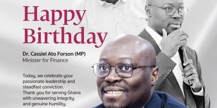 Finance Ministry celebrates Dr. Cassiel Ato Forson on birthday