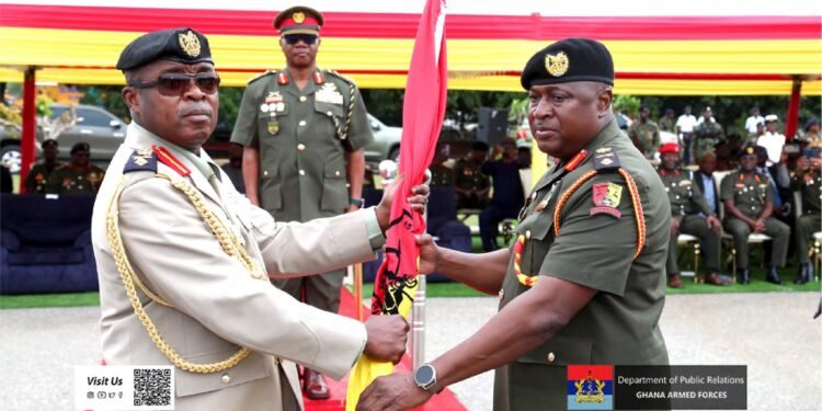 Brigadier General Ebenezer Mark Alo takes over command of 15 armoured brigade
