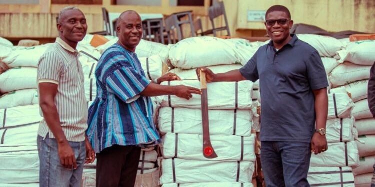 Gomoa West MP donates farm inputs to farmers to boost food production