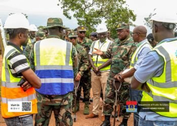 CDS inspects Dambai military base project