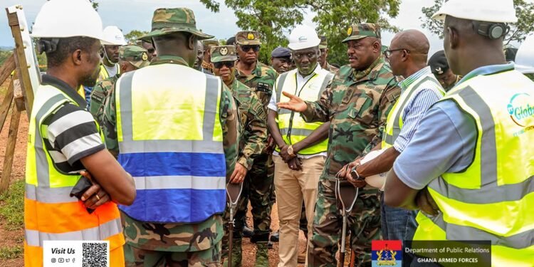 CDS inspects Dambai military base project